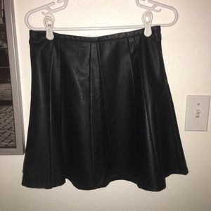 Faux Leather Mini Skirt